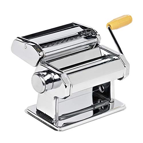 Various Máquina para Pasta Manual con Accesorios,Acero Cromado