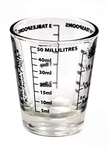 Vaso medidor Kitchen Craft, de cristal, 50 ml