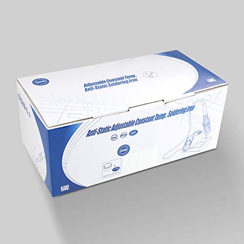 Vastar Estación de Soldadura - Estación de Soldadura Profesional Soldador de Temperatura Regulable Antiestático 60W, 90-480℃