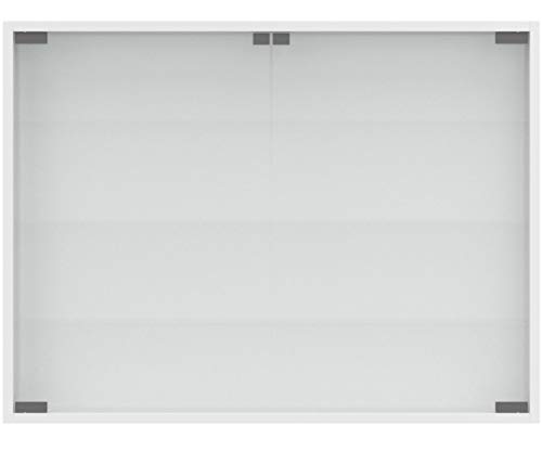 VCM mandosa L Vitrina Pared, Madera, Blanco, 60 x 80 x 10 cm