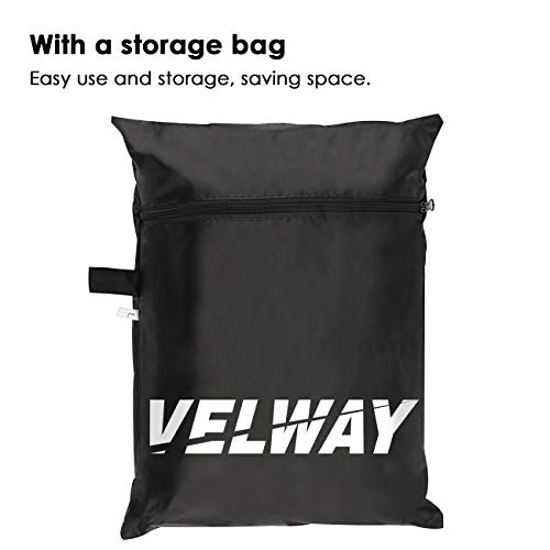 Velway Funda para Barbacoa Impermeable, Cubierta BBQ de Parrilla 210D Oxford Protector, Anti-Viento/Anti-Polvo/Anti-Humedad, Resistente al Desgarro/Agua/Lluvia/Nieve/Sol, 147x61x117cm Negro