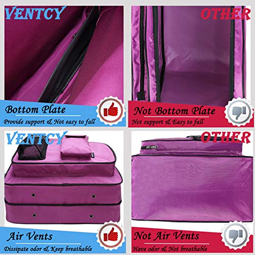 VENTCY Bolsa para Patines, Bolsa Patines Adulto, Bolsa Patines Ruedas, Bolsa Patines Línea para Nina, Bolsa Patines 4 Ruedas hasta El Tamaño 43 (EU) Púrpura