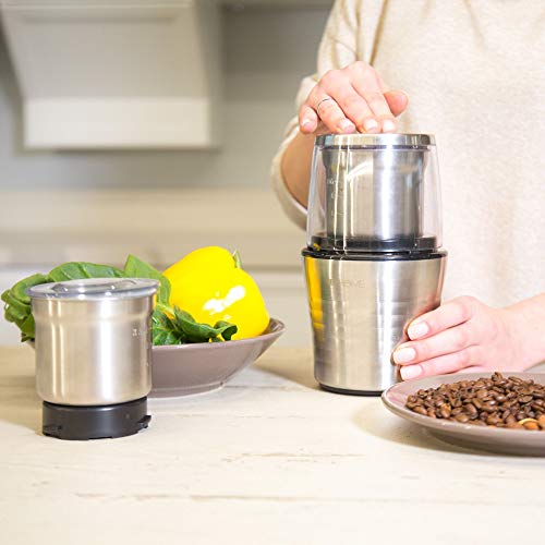 VeoHome molinillos de Cafe electricos Molinillo Especias Semillas Lino