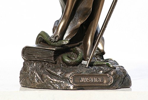 Veronese Goddess of Justice Themis Lady Justica - Figura de escultura (30 cm)