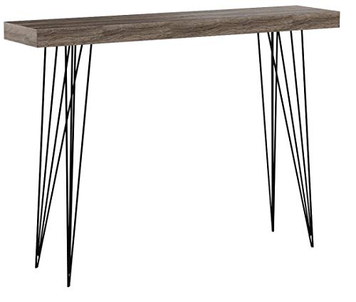 Versa 20361009 Mesa Entrada Madera Color Roble Dallas, 110x80x25, Consola/Cómoda