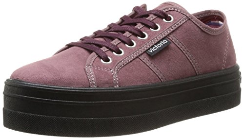 Victoria Blucher Antelina Plataforma, Zapatillas para Mujer, Prune, 39 EU