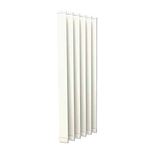 Victoria M. Cortina de Lamas Verticales, Isabella - I-Form, translúcido - 8,9 x 250 cm, Blanca | Paquete de 6