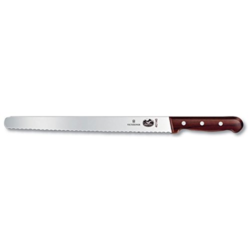 Victorinox 5.4230.25 - Cuchillo jamonero hoja ondulada palisandro 25 cm (h.nr.)