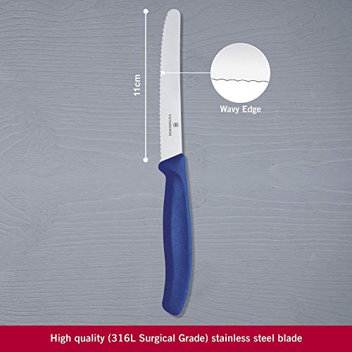 Victorinox 6.7832 Cuchillo, Acero Inoxidable, Azul, Mediano