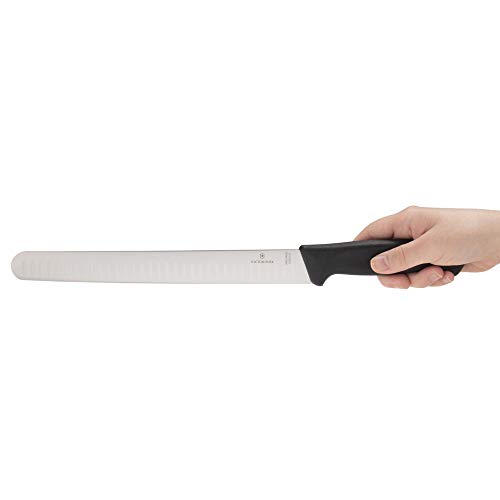 Victorinox Küchen Schinkenmesser Swissclassic Kullen Geschenksch Cuchillo, Acero Inoxidable, Negro, Medium