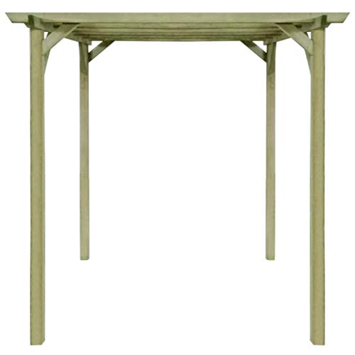 vidaXL Pérgola de Jardín de Madera de Pino Impregnada 2x2x2 m Cenador de Patio