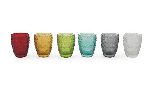 Villa D 'este Home Tivoli 2190919 méxico juego de 6 Vasos de cristal, Multicolor