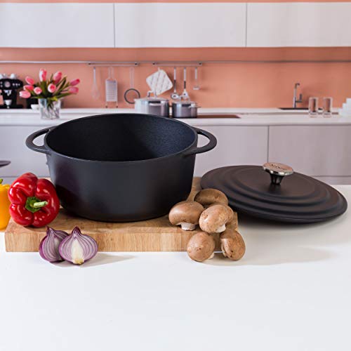 Villeroy & Boch Olla para guisos CW0463 de Vivo by Group, 4,2 litros, 24 cm, Negra, Metal, 4.2 L