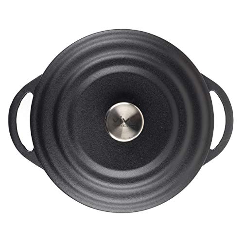 Villeroy & Boch Olla para guisos CW0463 de Vivo by Group, 4,2 litros, 24 cm, Negra, Metal, 4.2 L