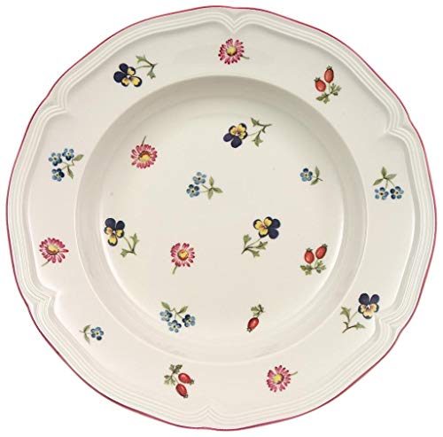 Villeroy & Boch Petite Fleur 1023952700 Plato Hondo, Porcelana, Rojo