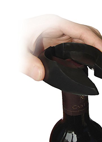 Vin Bouquet FID 064 Sacacorchos eléctrico inalámbrico, el Regalo Perfecto para los Amantes del Vino, Manganeso & ABS, Negro, Unica