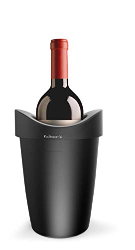 Vin Bouquet FIE 280 - Cubitera Enfriadora Vino, Negro, 15 x 22 x 15 cm, 1 Unidad