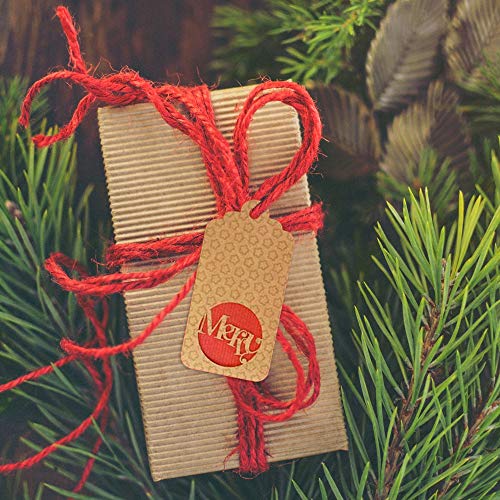 VINFUTUR 2pcs Troqueles Scrapbooking Etiquetas Navideñas Troqueles Corte Metal Plantillas Troquelado Dies para Decoración Álbum Recorte Artesanía Papel DIY Manualidad Navidad (Kit Etiqueta Letra)