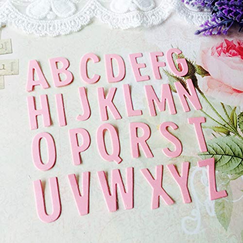 VINFUTUR Troqueles Scrapbooking Letras y Números Troqueles Corte Metal Plantillas Troquelado Letras Cutting Dies para Álbum Recortes DIY Manualidad Tarjeta Papel