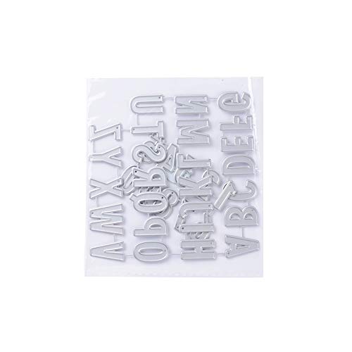 VINFUTUR Troqueles Scrapbooking Letras y Números Troqueles Corte Metal Plantillas Troquelado Letras Cutting Dies para Álbum Recortes DIY Manualidad Tarjeta Papel