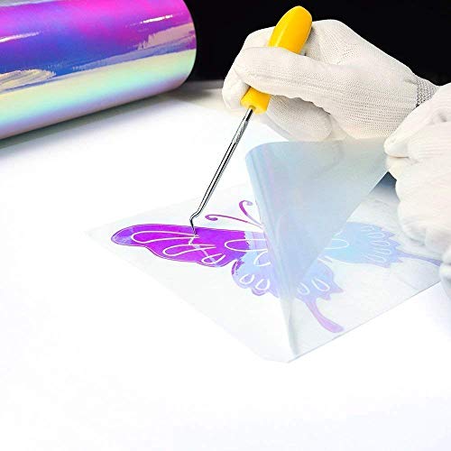 Vinilo artesanal holográfico ópalo 12 "x 12" 7 hojas / paquete para cortadores de artesanía