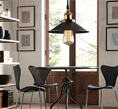 Vintage Industrial Iluminación Colgante - Retro Metal Pantallas de Iluminación Clásico Edison Colgante de Luz, Moderna Lámpara de Techo Decorativa Iluminación E27