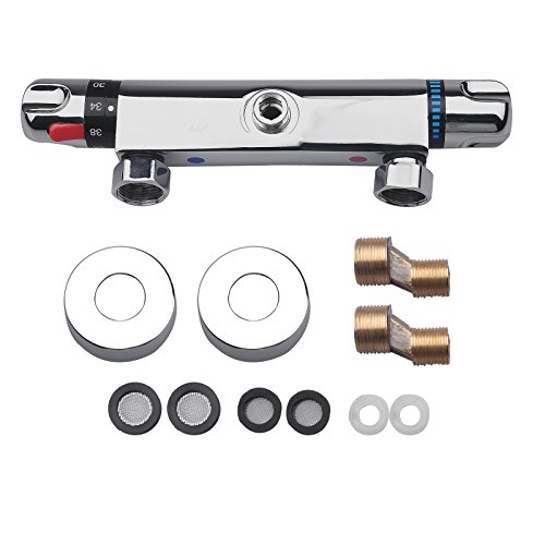 Vinteky - Grifo termostático de ducha 1/2'' + adaptador de 3/4''(M003)