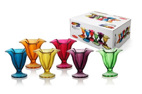 Viscio Trading Canada Copas Helado, Multicolor, 6 Unidad