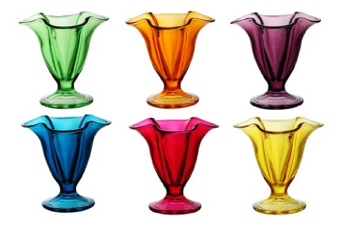 Viscio Trading Canada Copas Helado, Multicolor, 6 Unidad