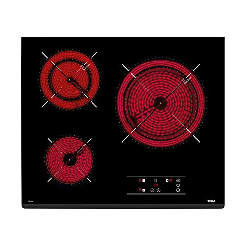 Vitrocerámica de 3 zonas con Touch Control en 60 cm
