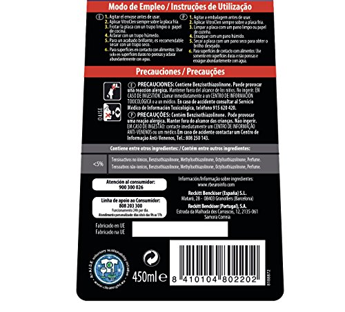 Vitroclen Limpiador Vitrocerámica en Crema - 450 ml