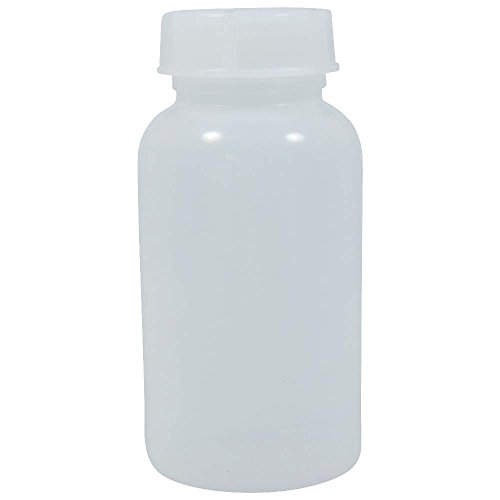 Viva-Haushaltswaren – 6 x 5 frascos Botella 500 ml con rosca, Farmacia, laboratorio Botella, Medicina, bote, plástico bote, plástico (PE de LD), sin BPA – Fabricado en Alemania – Incluye etiquetas