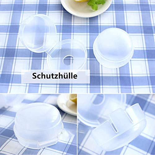 Voarge - Juego de 8 tapas para cocina de gas, cubierta de botón, cubierta de protección para niños, interruptor para casa, restaurante, cocina