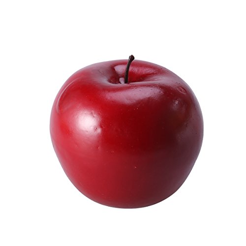 VORCOOL - Decoración de manzana artificial para decoración de mesa, accesorios para fotos