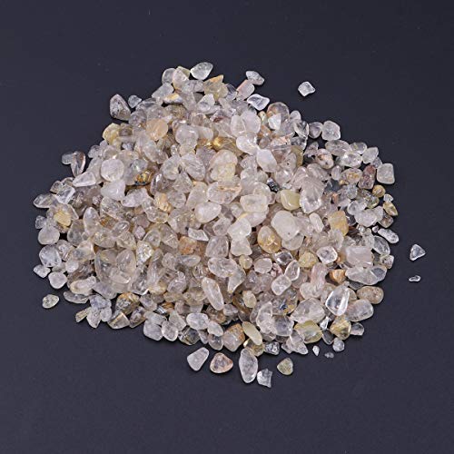 VORCOOL Rocas de Cristal trituradas Naturales Piedras de Forma Irregular Piedras caídas Piedras de Forma Irregular para jardín Paquete de 2
