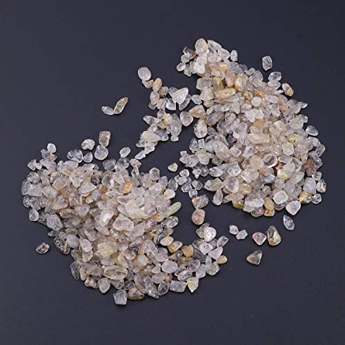 VORCOOL Rocas de Cristal trituradas Naturales Piedras de Forma Irregular Piedras caídas Piedras de Forma Irregular para jardín Paquete de 2