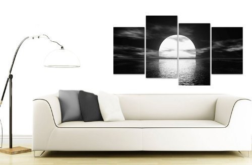Wallfillers Cuadros en Lienzo Grande Blanco y Negro Imágenes XL 130cm Ancho | 4003