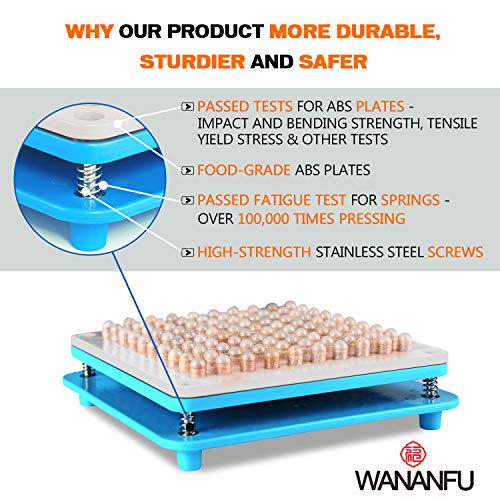 Wananfu - 100 agujeros Máquina de llenado de cápsulas tamaño 1, Usar con cápsulas vacías tamaño 1, Máquina de cápsulas tamaño 1, The Capsule Machine