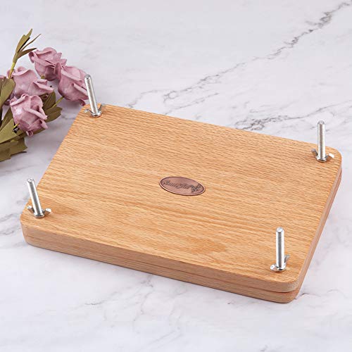 WANDIC Kit de Prensa de Flores, Conjunto de Artesanías de Madera de Roble Plant Press Craft Punch Kit de Arte de Madera para el Arte de Manualidades de Flores Secas de Bricolaje