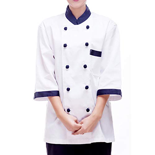WANGJ Uniforme De Chef De Manga Larga Restaurante Occidental Barista Ropa De Trabajo Entrenamiento De Pan para Hornear Chaqueta De Otoño E Invierno Ropa De Entrenamiento De Hotel,M