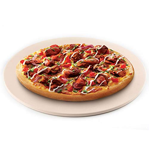 Waykea - Piedra redonda de pizza para horno de tostadora, piedra de piedra de cordierita para horno para parrilla, horno