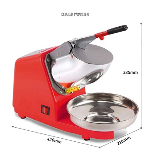 WCY Portátiles de Hielo Trituradora eléctrica de Afeitar Cono de Nieve Fabricante de Maquinaria Roja 187lbs / HR for el hogar y Comercial Uso yqaae
