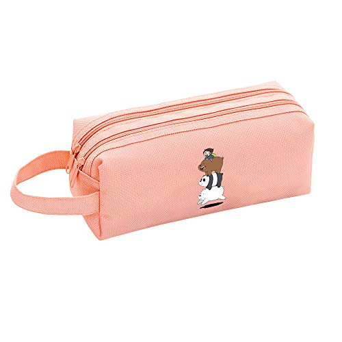 We Bare Bears Estuche de Lápices Gran Capacidad de Almacenamiento Bolsa Carta lápiz Modelo Casos Ocio Hipster lápiz Bolsa for niños y niñas Unisex (Color : A05, Size : 20 X 10 X 7.5cm)