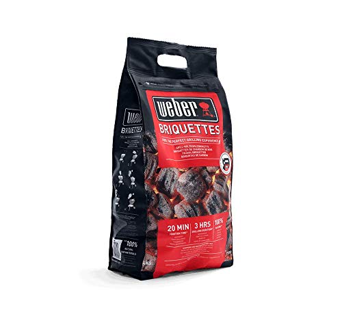 Weber 1759070 - Briquetas 4 kg, Negro