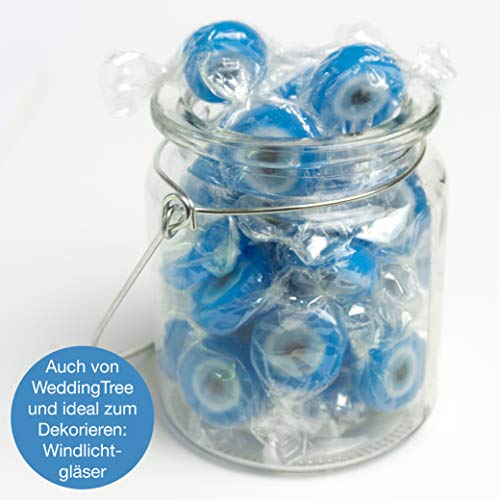 WeddingTree Caramelos Turkish Eye Azul para Wedding - 500g Caramelos Boda - Nazar Boncugu como decoración de Mesa para Bodas, San Valentín, Día de la Madre o Festival del Azúcar