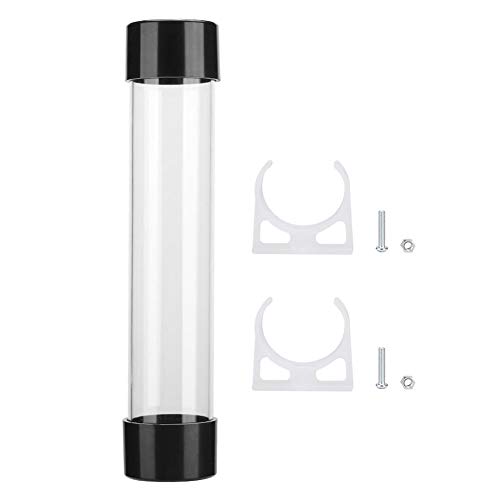 Wendry Kit de Tanque de Enfriamiento de Agua, 240mm de diámetro Tanque de enfriamiento de Agua,Cilíndrico CPU Sistema de depósito de Enfriador de Agua Kit de disipador de Calor para computadora PC