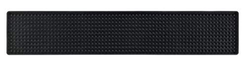 Wenko Tapete Escurridor Slim, Elastómero Termoplástico, Negro, 8x42x3 cm