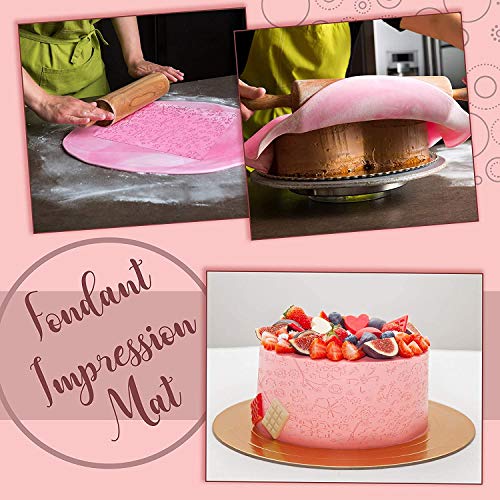 WENTS Textura Mat Rejilla Transparente Fondant Flor de Encaje para Hacer Tarta/Pastel Molde para Hornear Herramientas para Hornear Alfombra para Impresión en Transparente Glaseado Pastel Grabado 8pcs