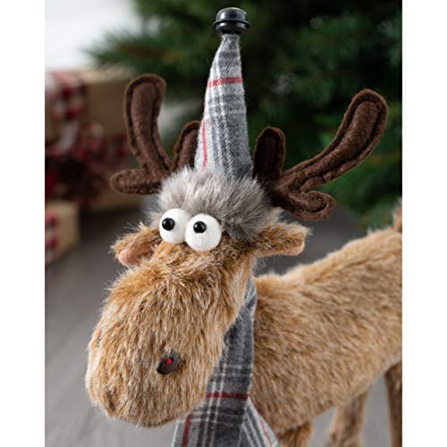 WeRChristmas - Figura de Reno de Navidad, Multicolor, 31 cm