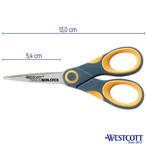 Westcott E-33650 00 - Tijeras non-stick con mango blando